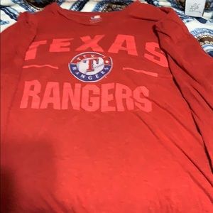 long-sleeved texas rangers tee